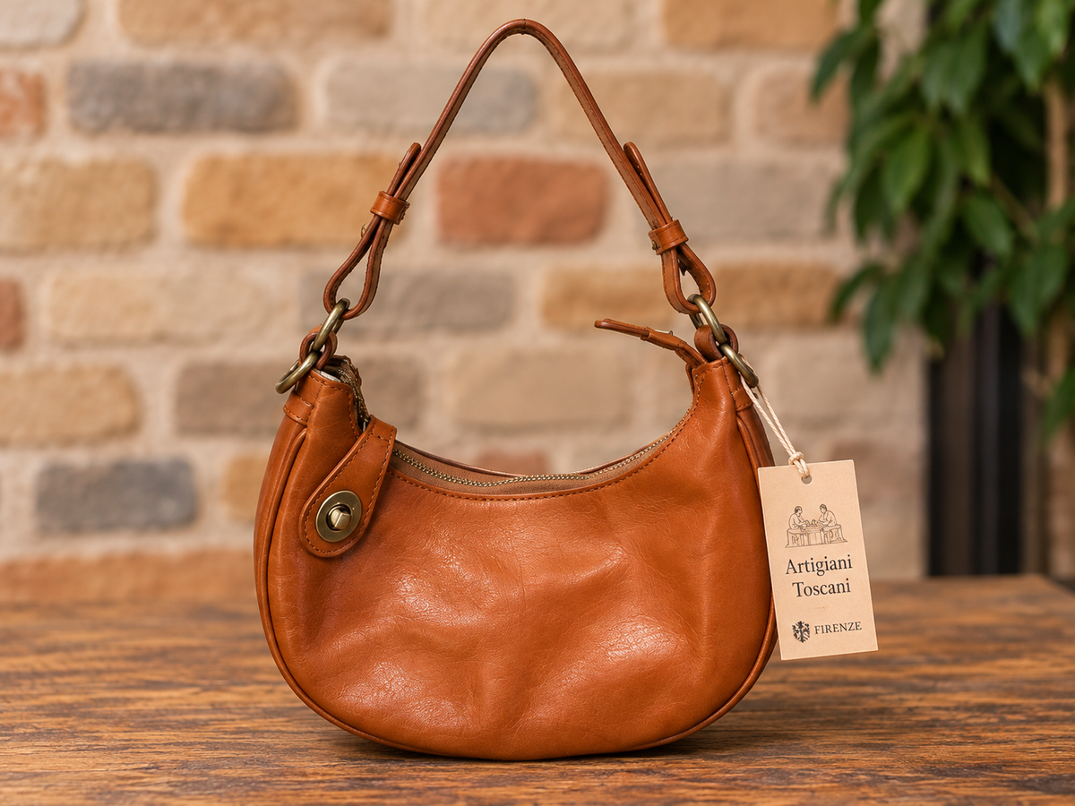TA083 – Borsa Hobo in Pelle di Vacchetta