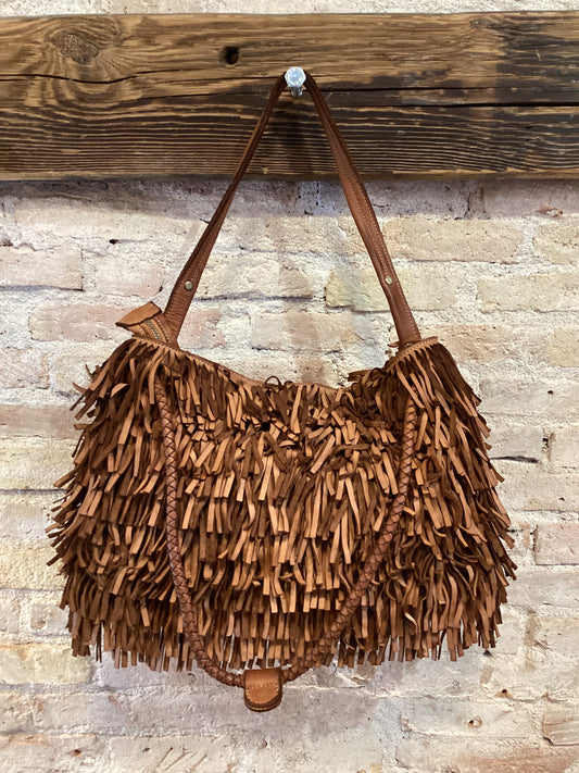 8958 fringe bag cuoio